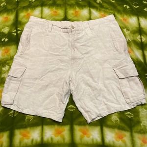 Axis linen cargo shorts